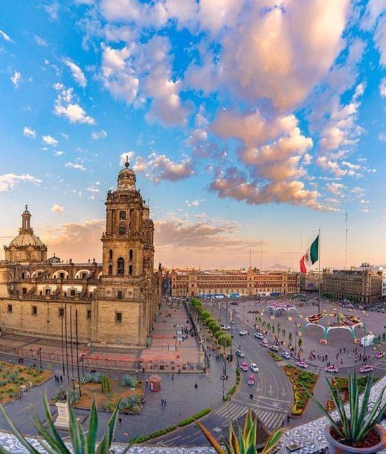 Central & Cozy Studio With Rooftop View 1 メキシコシティ エクステリア 写真